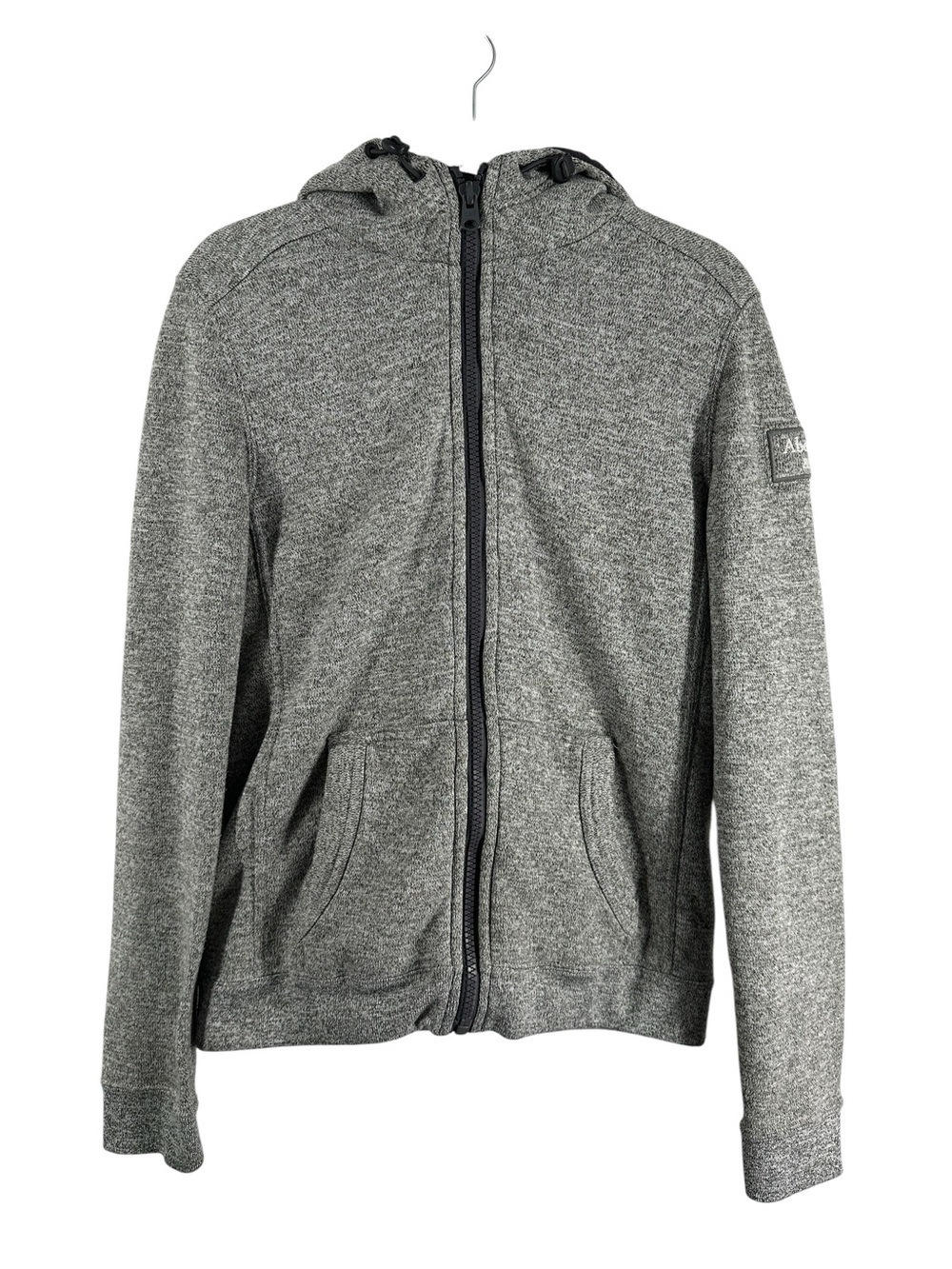 Abercrombie & Fitch jacket fleece quilted warm camping zip up hoodie sz sm